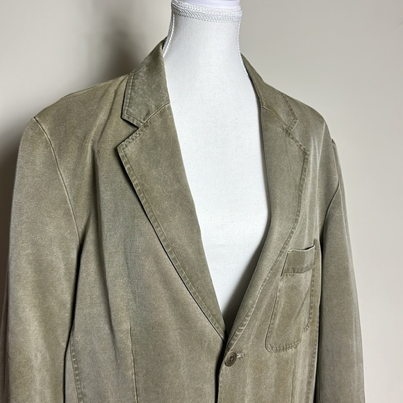 Vintage The Territory Ahead Silk & Cotton Blend Elongated Field Utility Blazer - Picture 4 of 10